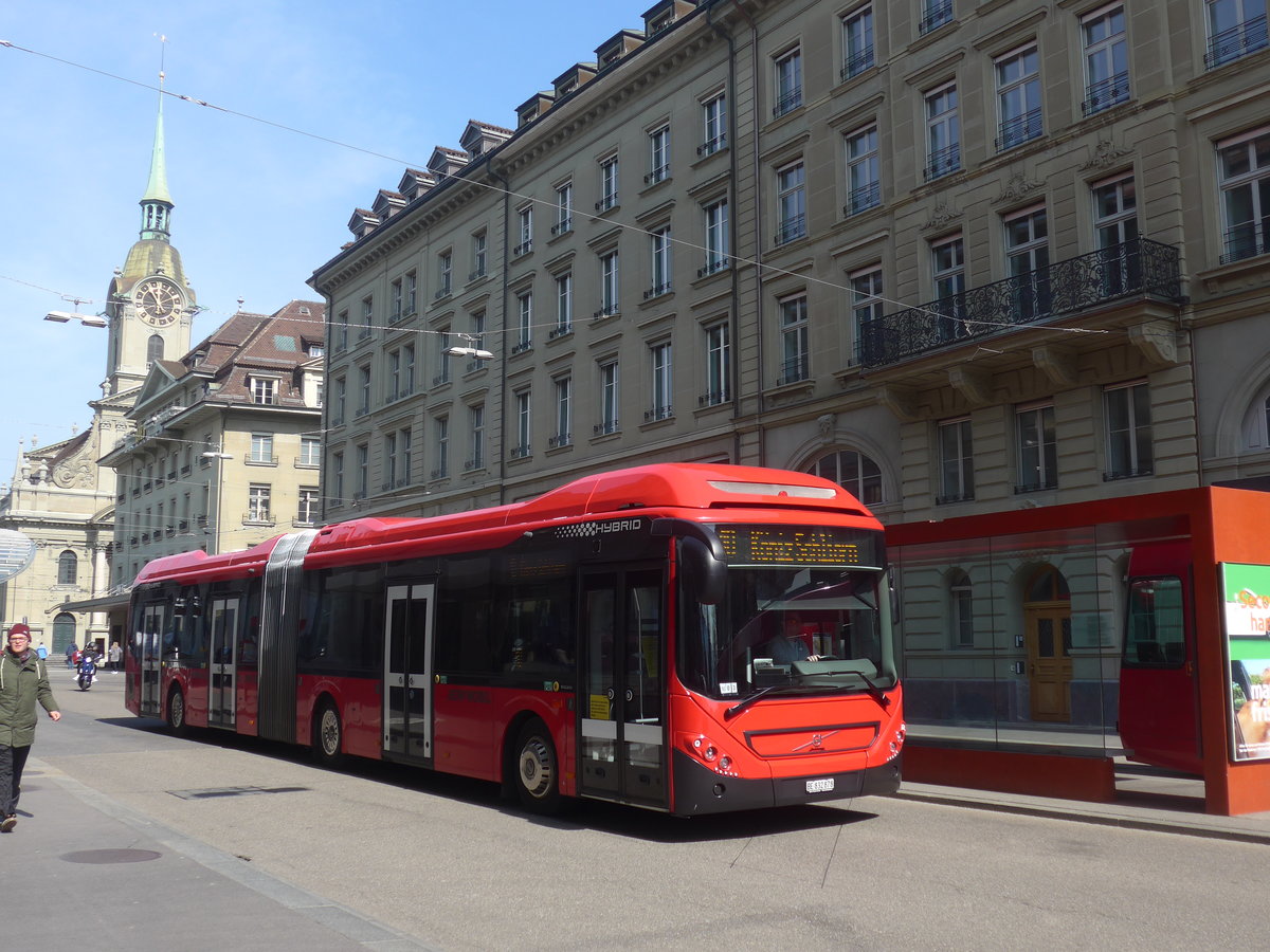 (215'591) - Bernmobil, Bern - Nr. 878/BE 832'878 - Volvo am 27. Mrz 2020 beim Bahnhof Bern