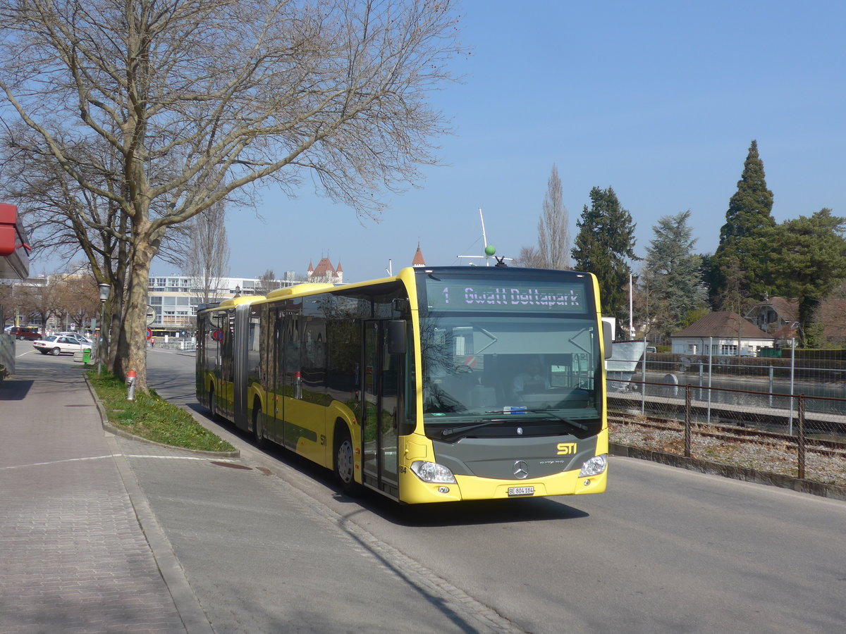 (215'635) - STI Thun - Nr. 184/BE 804'184 - Mercedes am 28. Mrz 2020 in Thun, Rosenau