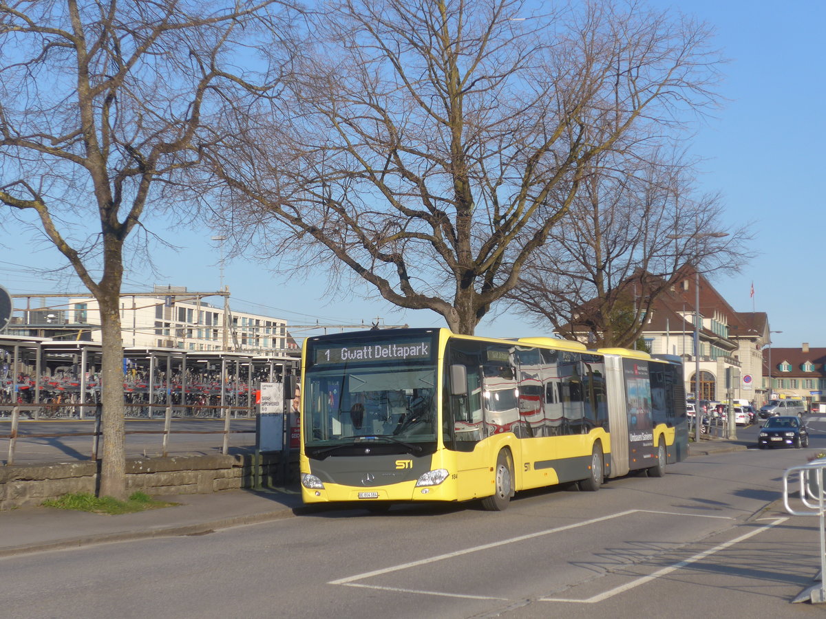 (215'706) - STI Thun Nr. 184/BE 804'184 - Mercedes am 31. Mrz 2020 bei der Schifflndte Thun