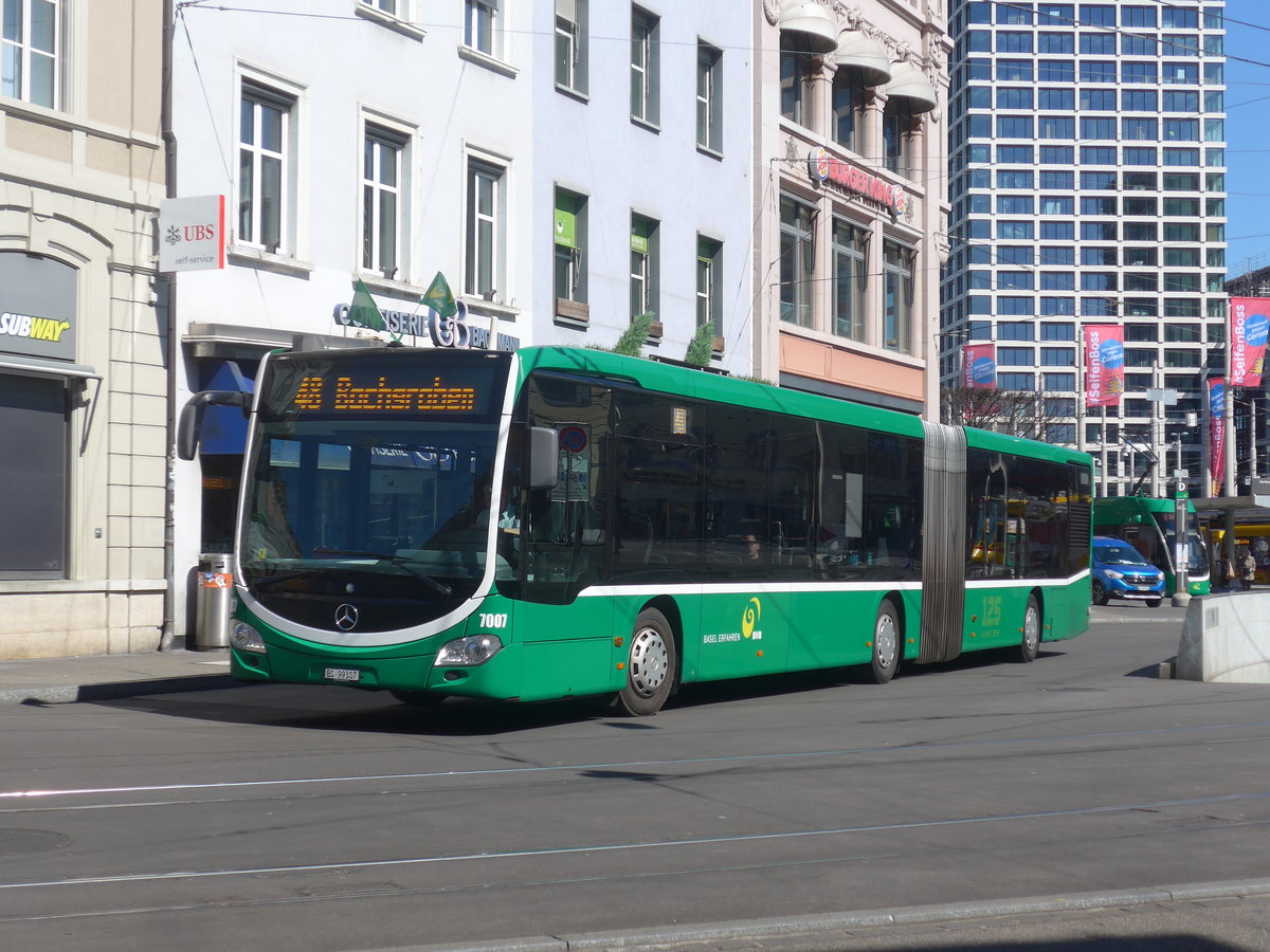 (215'753) - BVB Basel - Nr. 7007/BS 99'307 - Mercedes am 31. Mrz 2020 beim Bahnhof Basel