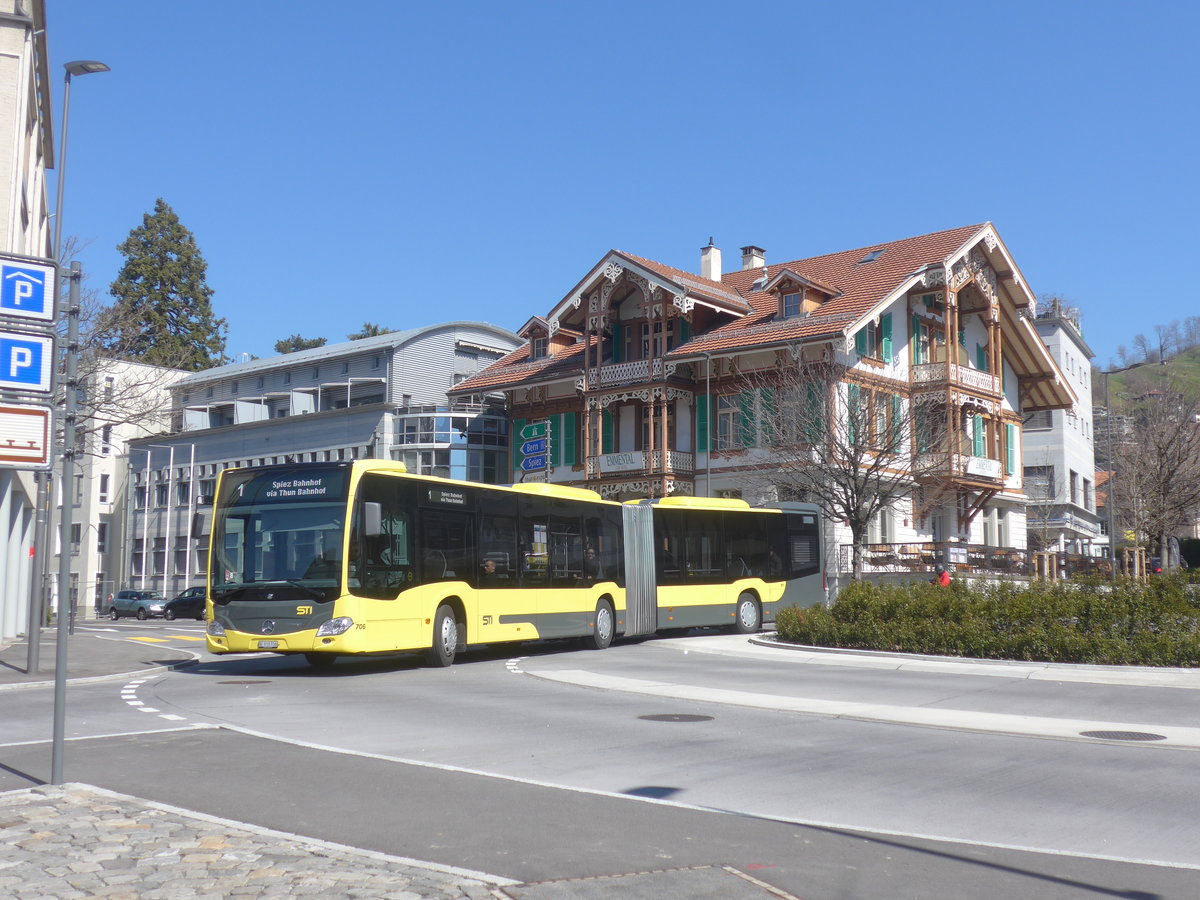 (215'770) - STI Thun - Nr. 706/BE 818'706 - Mercedes am 1. April 2020 in Thun, Berntor