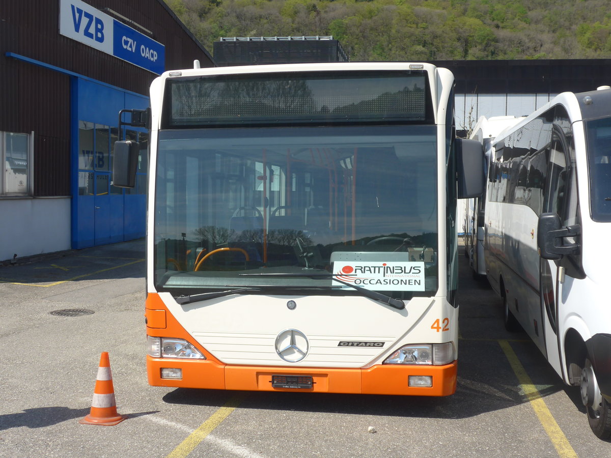 (216'023) - BSU Solothurn - Nr. 42 - Mercedes am 12. April 2020 in Biel, Rattinbus