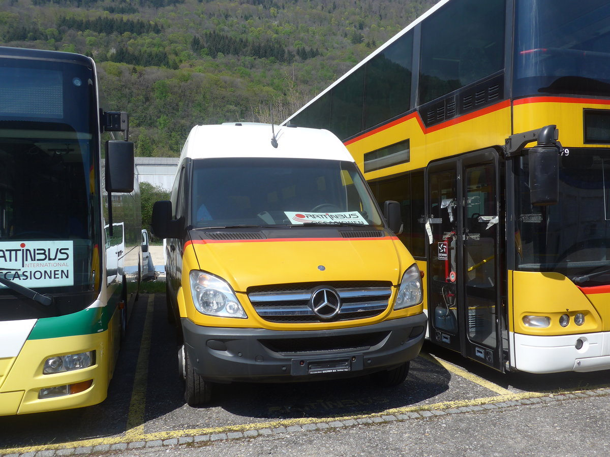 (216'028) - PostAuto Wallis (VS 629) - Mercedes (ex Moosalp Tours, Stalden) am 12. April 2020 in Biel, Rattinbus