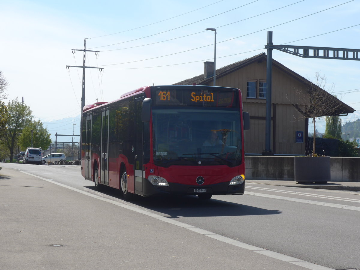 (216'122) - Bernmobil, Bern - Nr. 446/BE 855'446 - Mercedes am 16. April 2020 beim Bahnhof Mnsingen