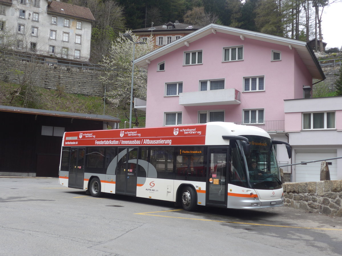 (216'558) - AAGU Altdorf - Nr. 12/UR 9315 - Hess am 28. April 2020 beim Bahnhof Gschenen