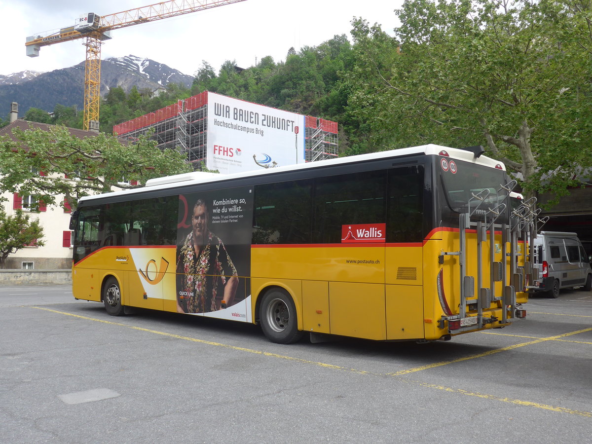 (216'563) - PostAuto Wallis - VS 415'900 - Irisbus am 28. April 2020 in Brig, Garage