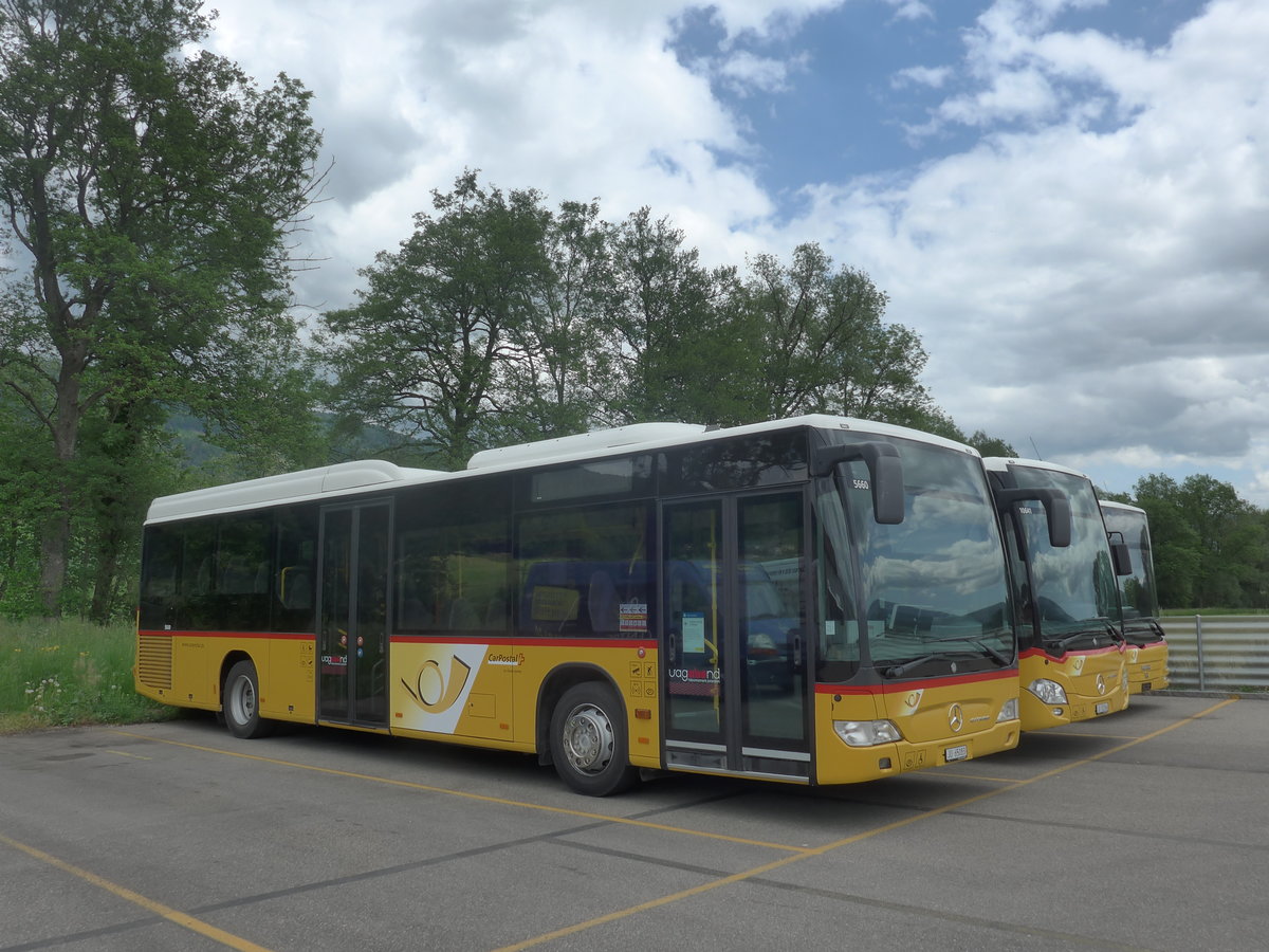 (216'957) - CarPostal Ouest - JU 65'083 - Mercedes (ex Nr. 21) am 10. Mai 2020 in Develier, Parkplatz