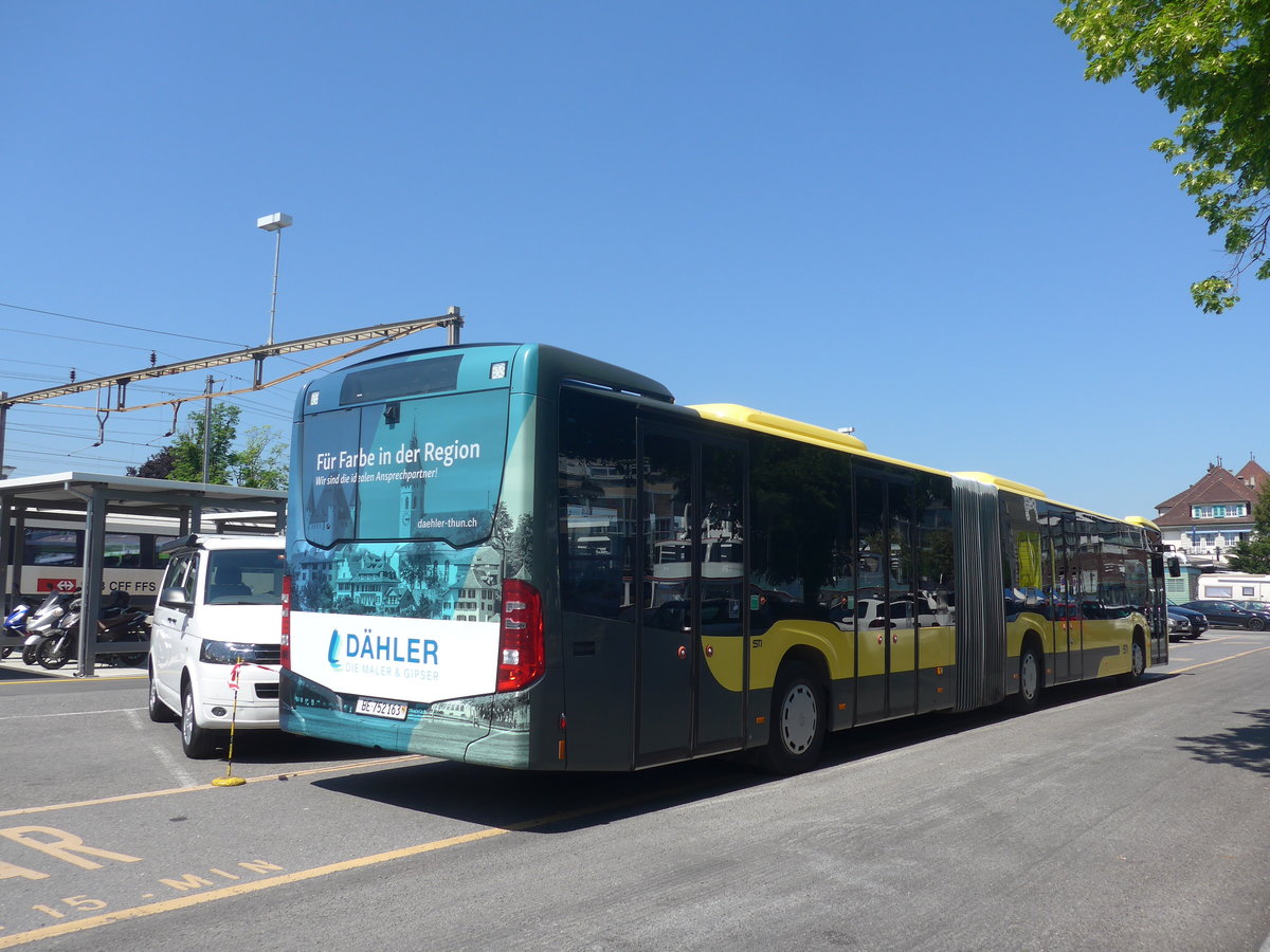 (217'092) - STI Thun - Nr. 163/BE 752'163 - Mercedes am 18. Mai 2020 in Thun, CarTerminal