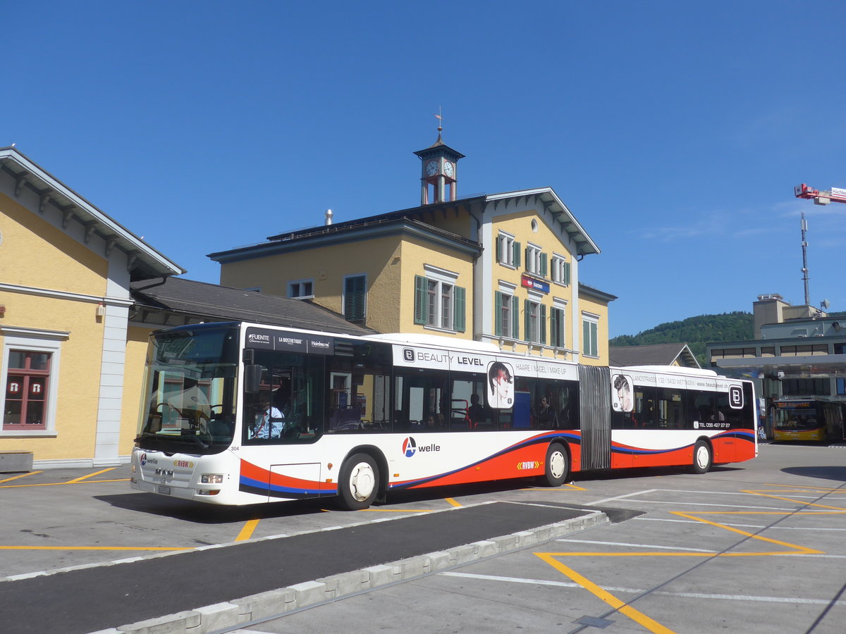 (217'371) - Twerenbold, Baden - Nr. 304/AG 459'044 - MAN am 30. Mai 2020 beim Bahnhof Baden