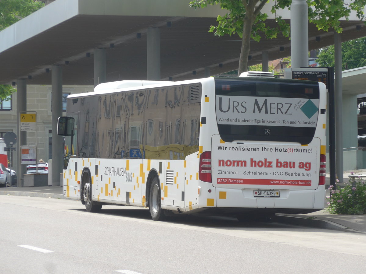 (217'747) - SB Schaffhausen - Nr. 29/SH 54'329 - Mercedes am 8. Juni 2020 beim Bahnhof Schaffhausen