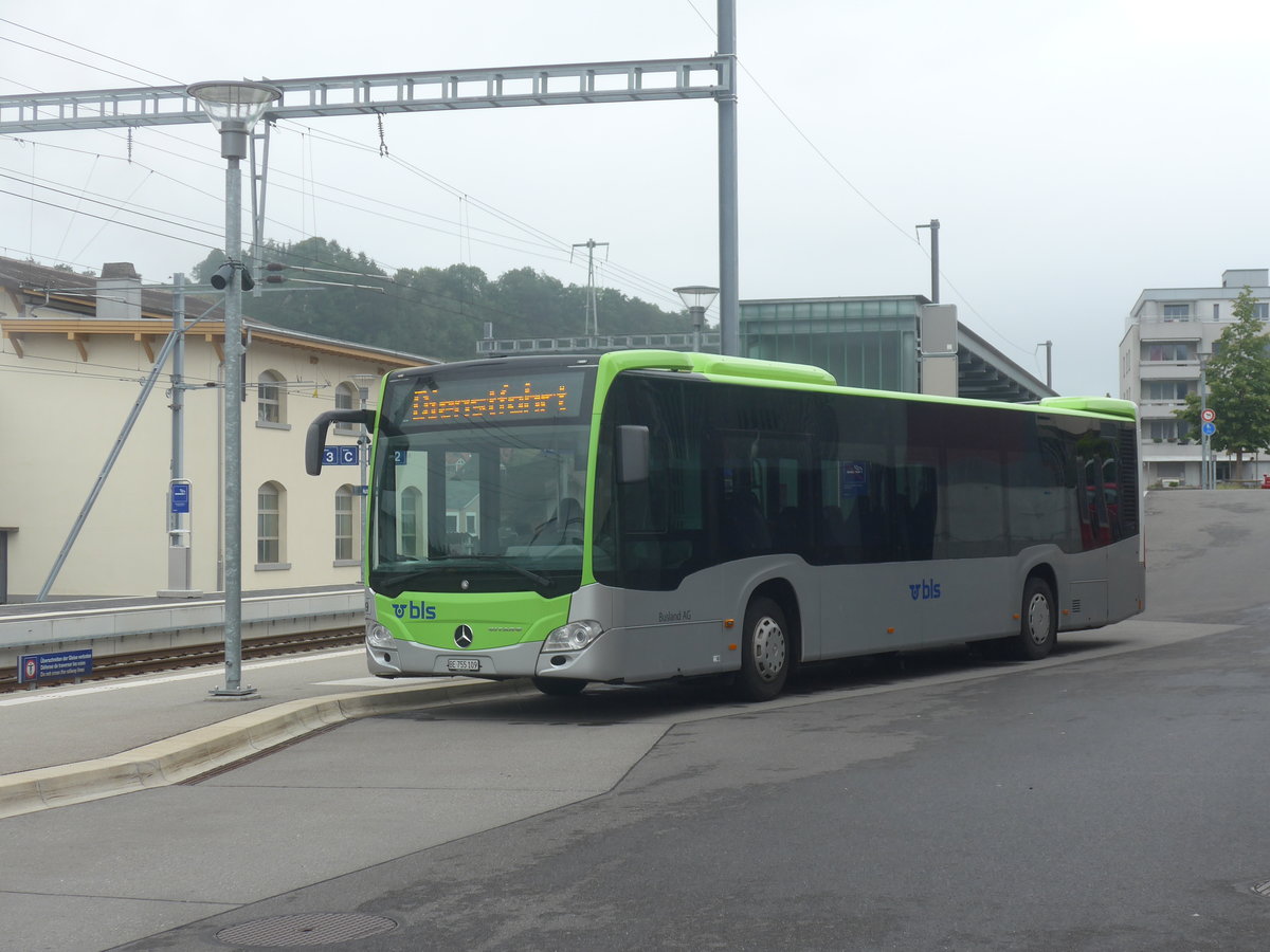 (217'945) - Busland, Burgdorf - Nr. 109/BE 755'109 - Mercedes am 14. Juni 2020 beim Bahnhof Huttwil