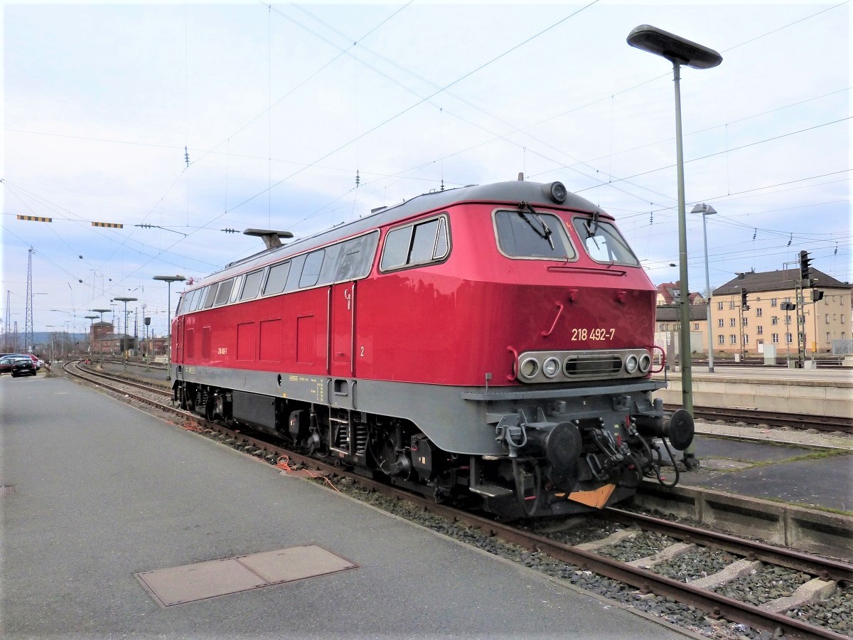218 492-7 in Bamberg am 09.02.2020