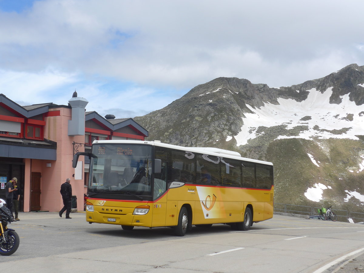 (218'092) - PostAuto Bern - Nr. 70/BE 653'387 - Setra am 21. Juni 2020 in Nufenen, Passhhe