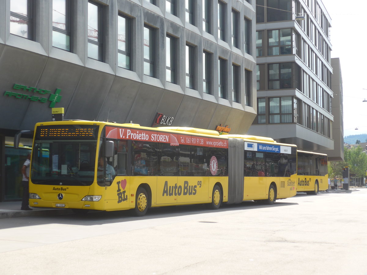 (218'201) - AAGL Liestal - Nr. 87/BL 20'985 - Mercedes am 28. Juni 2020 beim Bahnhof Liestal