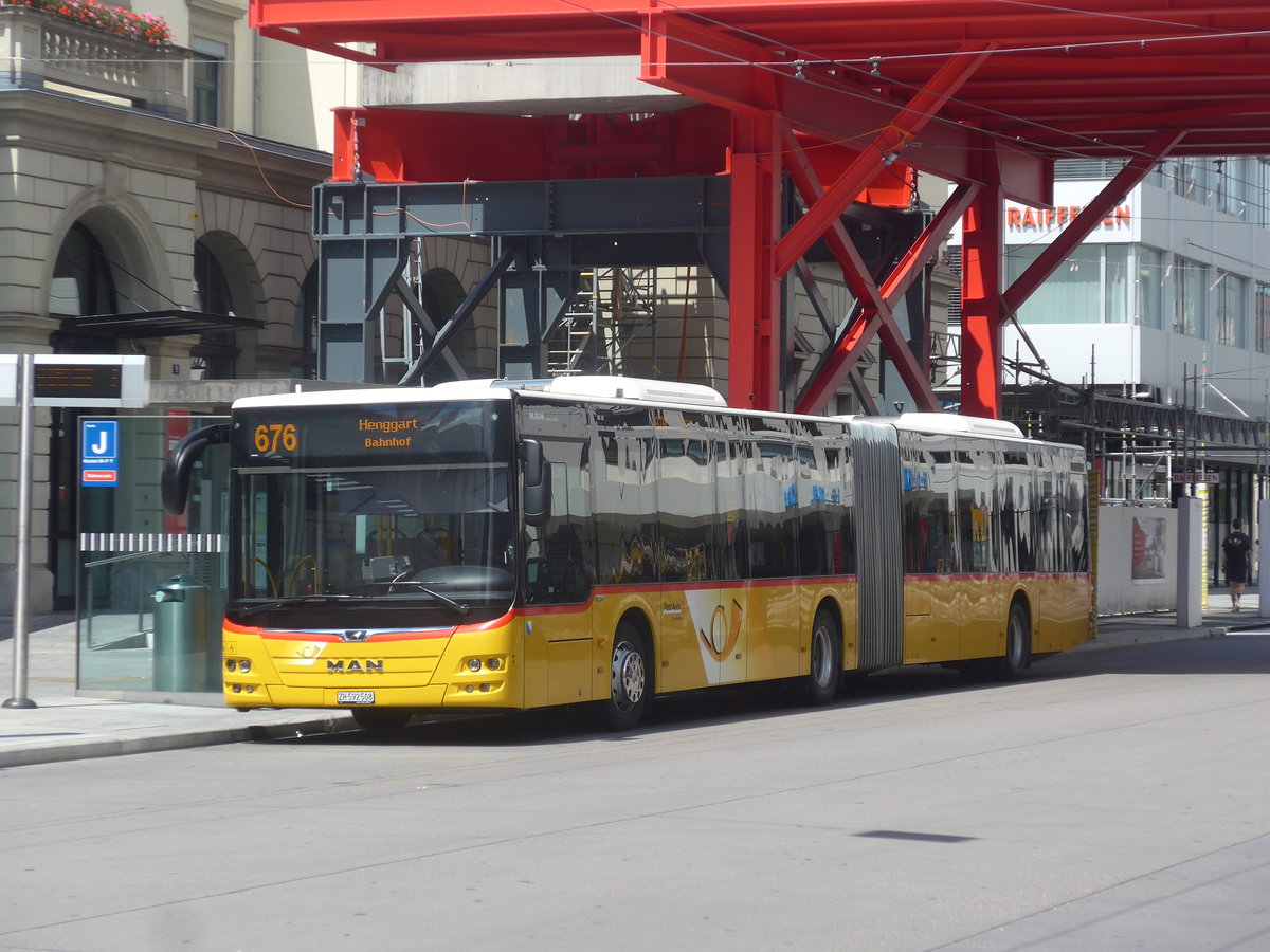 (218'236) - Moser, Flaach - Nr. 359/ZH 592'508 - MAN am 28. Juni 2020 beim Hauptbahnhof Winterthur