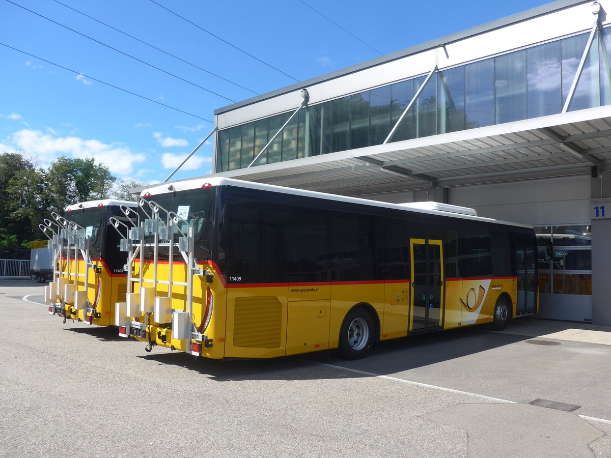 (218'486) - PostAuto Graubnden - PID 11'409 - Iveco am 5. Juli 2020 in Hendschiken, Iveco