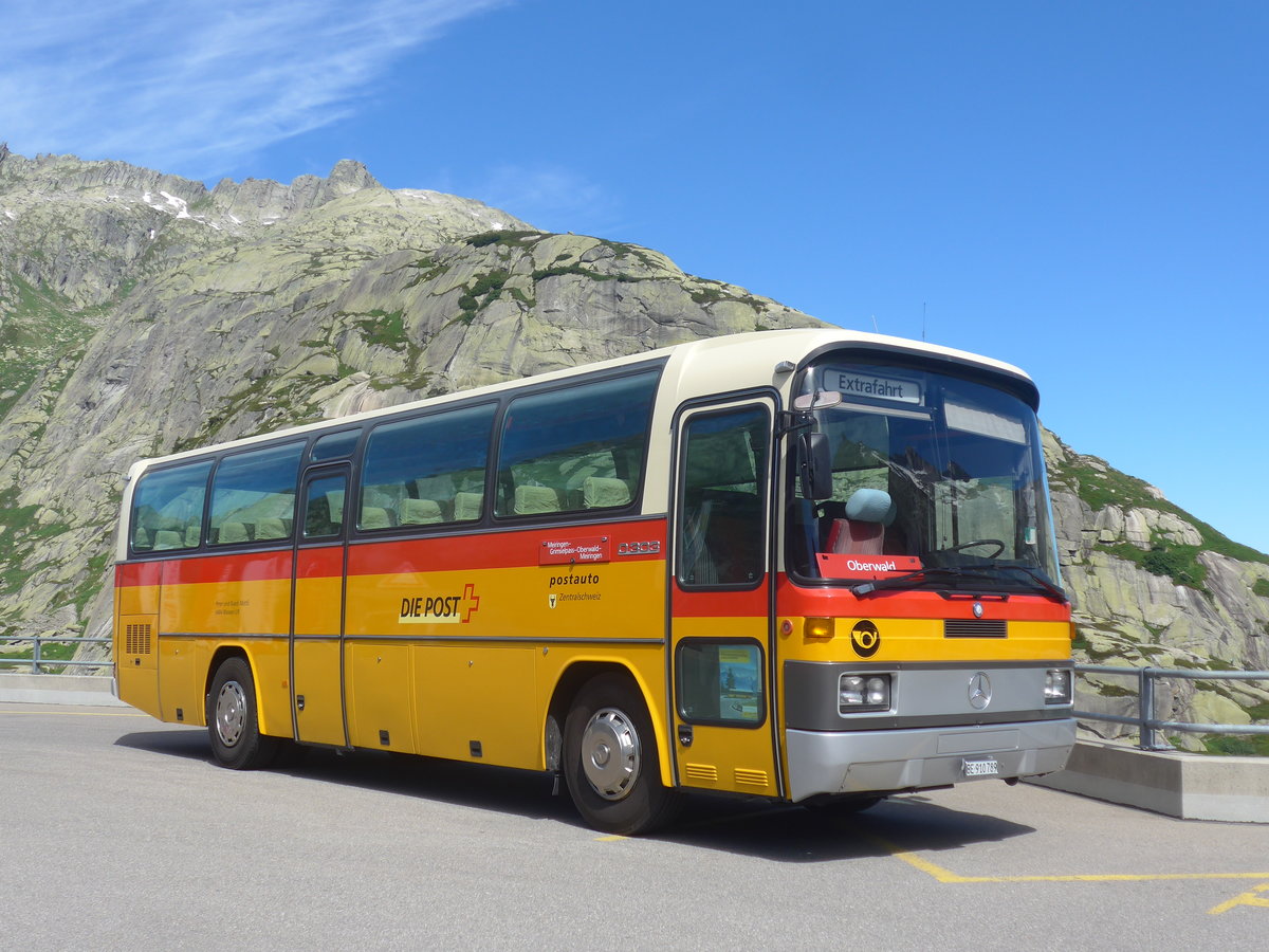 (218'649) - Buzzi, Bern - BE 910'789 - Mercedes (ex Mattli, Wassen) am 12. Juli 2020 in Grimsel, Hospiz