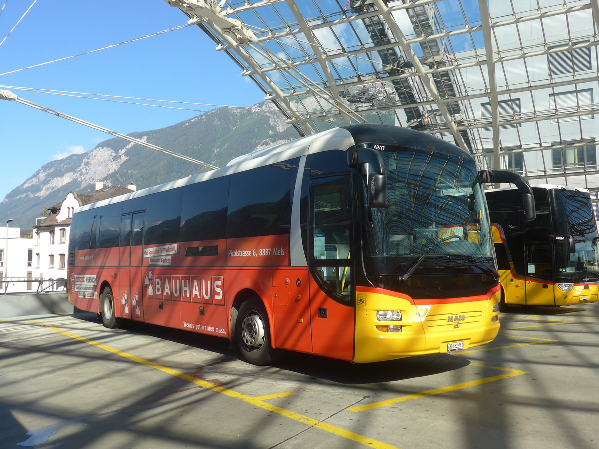 (218'866) - PostAuto Graubnden - GR 162'981 - MAN am 20. Juli 2020 in Chur, Postautostation