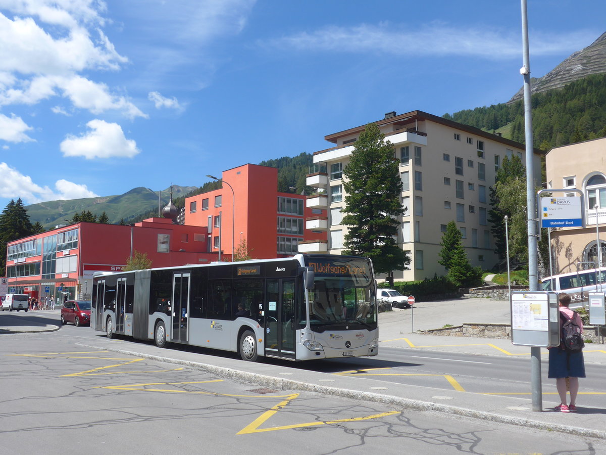 (218'907) - Lessler, Davos - GR 5965 - Mercedes am 20. Juli 2020 beim Bahnhof Davos Dorf