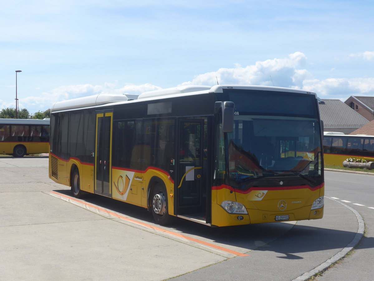 (219'022) - CarPostal Ouest - VD 259'932 - Mercedes am 25. Juli 2020 in Thierrens, Garage