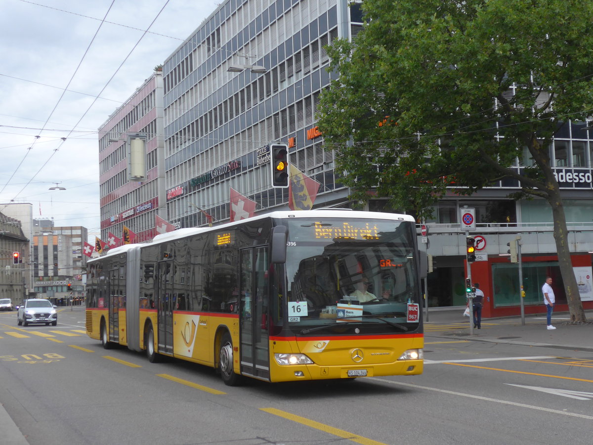 (219'465) - Buchard, Leytron - VS 104'344 - Mercedes am 2. August 2020 beim Bahnhof Bern