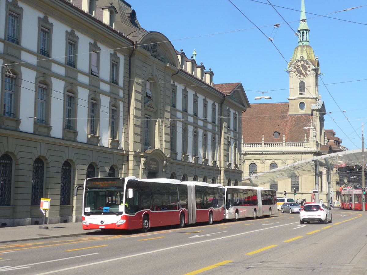 (219'619) - Intertours, Domdidier - FR 300'468 - Mercedes (ex BLT Oberwil Nr. 99; ex Gschwindl, A-Wien Nr. 8413) am 9. August 2020 beim Bahnhof Bern