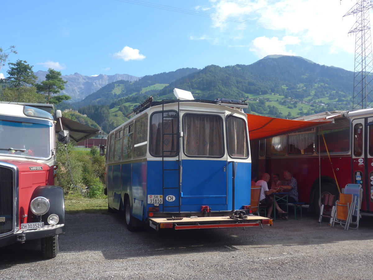 (219'699) - Nieder P., Langwiesen - SH 31'810 - Mercedes/R&J (ex Stoll, Wilchingen) am 16. August 2020 in Grsch, Bergbahnen