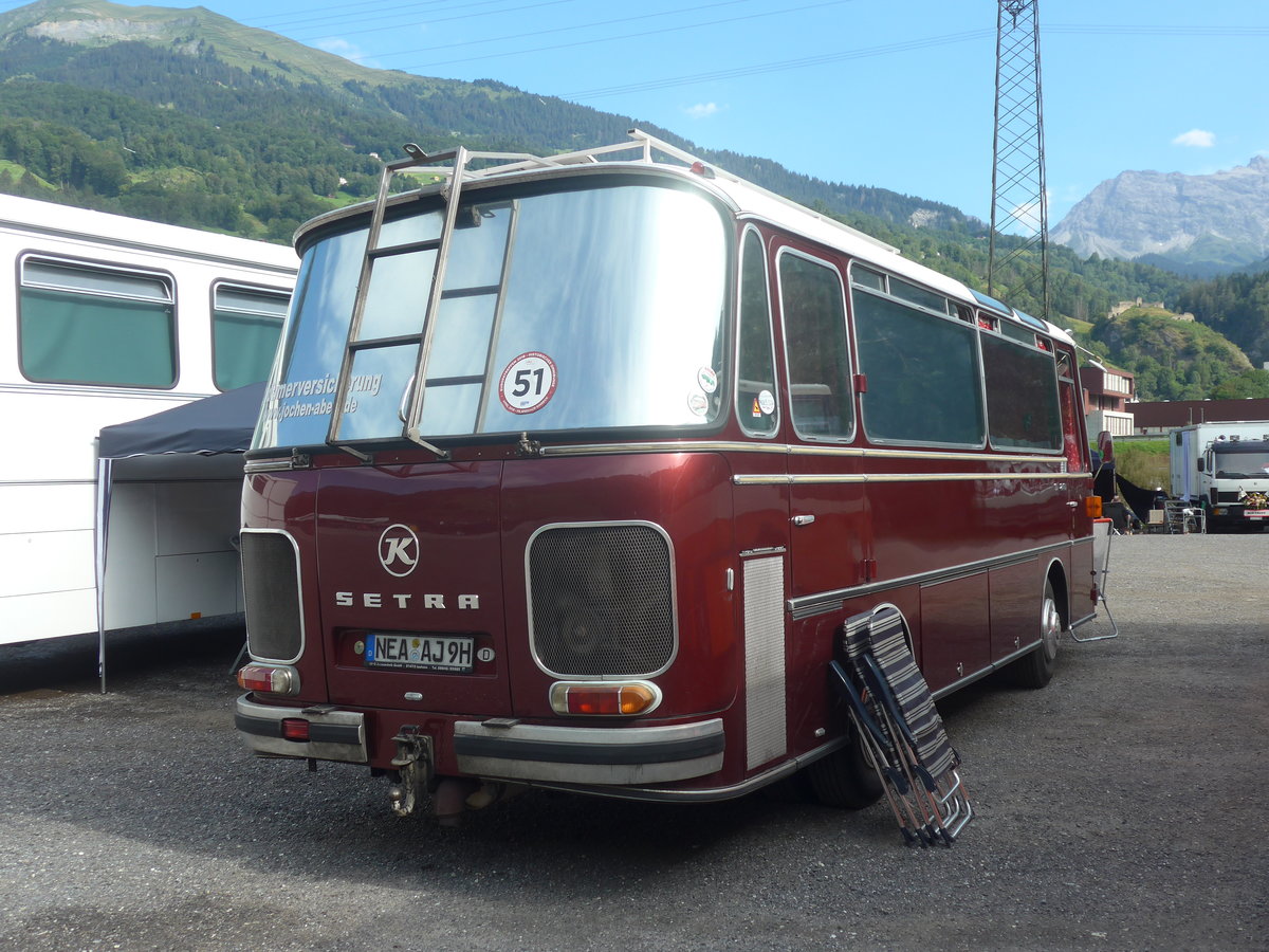 (219'736) - Aus Deutschland: Abele, Ipsheim NEA-AJ 9H - Setra am 16. August 2020 in Grsch, Bergbahnen