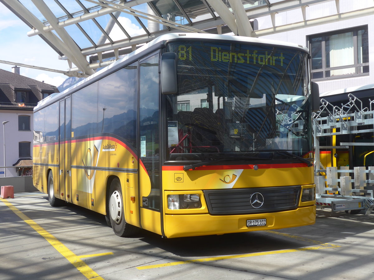 (219'770) - PostAuto Graubnden - GR 175'102 - Mercedes (ex Terretaz, Zernez) am 16. August 2020 in Chur, Postautostation