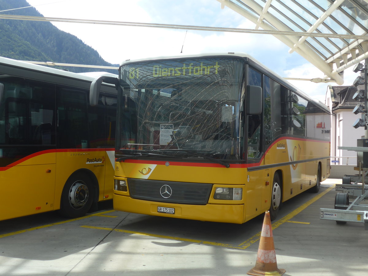 (219'799) - PostAuto Graubnden - GR 175'102 - Mercedes (ex Terretaz, Zernez) am 16. August 2020 in Chur, Postautostation