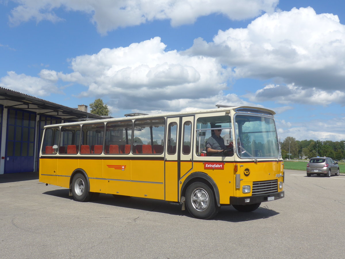 (220'132) - Wittig, Nrensdorf - ZH 205'322 - FBW/FHS (ex Tiemann, Oetwil Nr. 6; ex Btra, Birr Nr. 28; ex Autocca, Visp; ex P 24'186) am 23. August 2020 in Lyssach, Lorenz