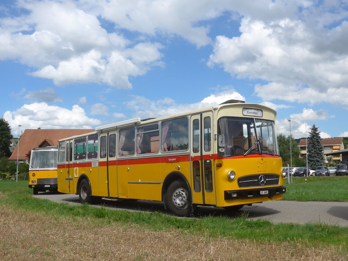 (220'152) - Schweizer, Schliern - BE 8680 - Mercedes/R&J (ex SBE Mettleneggen, Wattenwil; ex Frommelt, FL-Vaduz) am 23. August 2020 in Wynigen, Landi