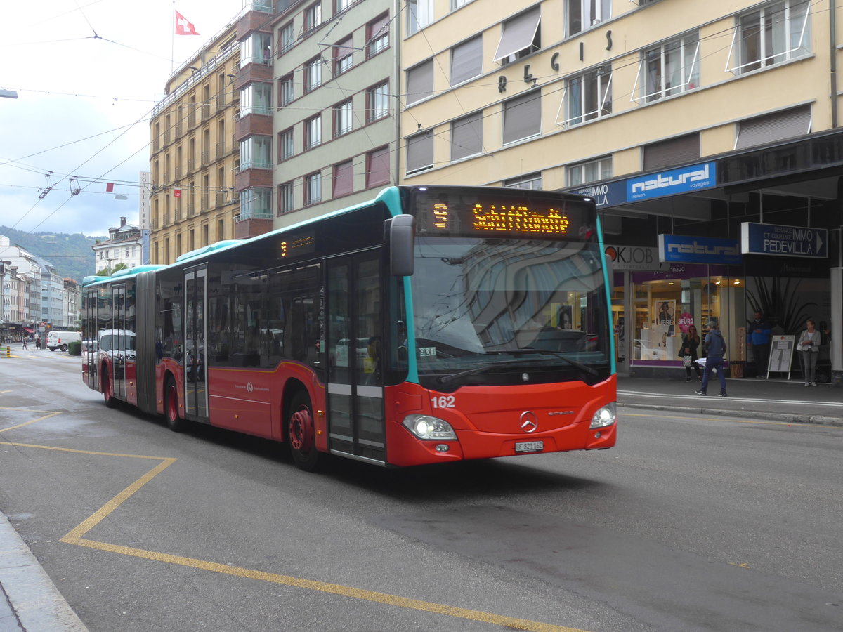 (220'422) - VB Biel - Nr. 162/BE 821'162 - Mercedes am 31. August 2020 beim Bahnhof Biel