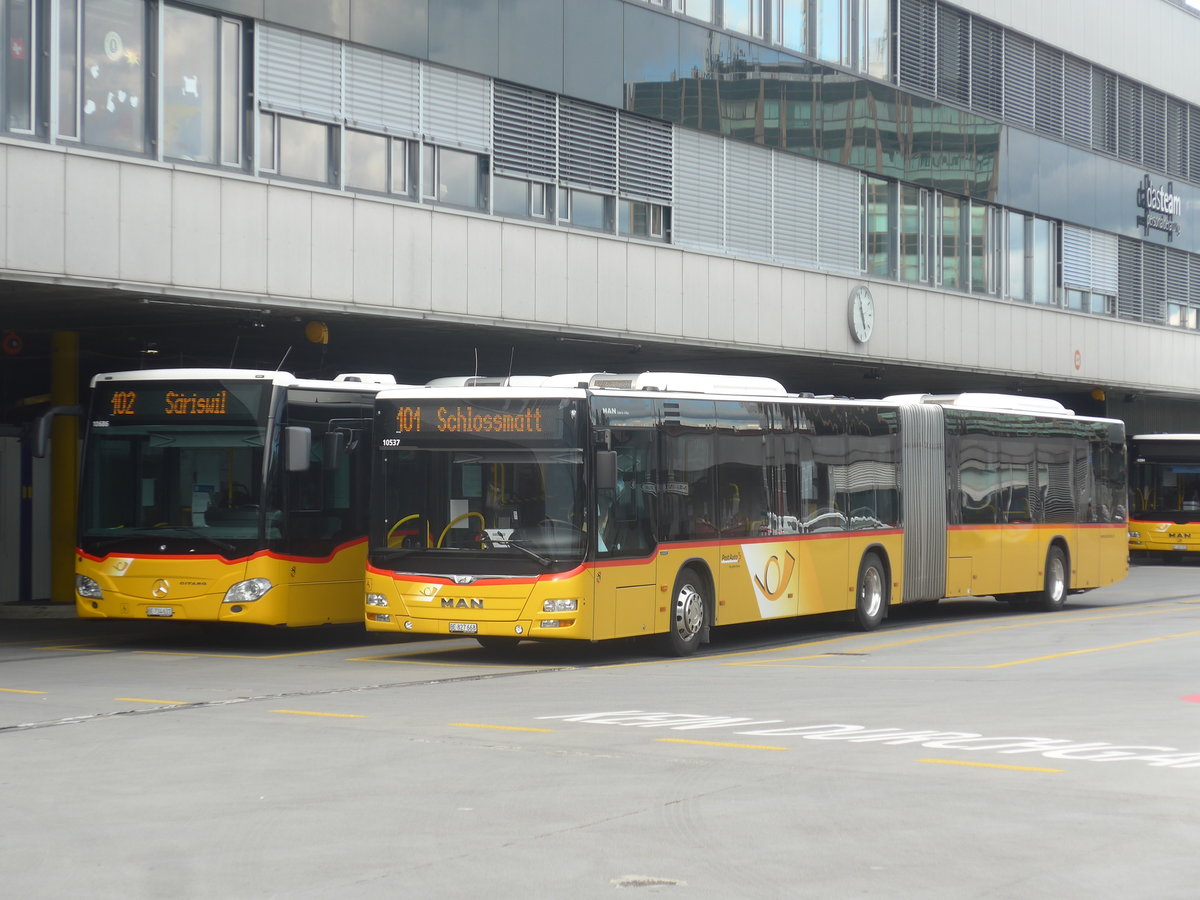 (220'445) - PostAuto Bern - Nr. 668/BE 827'668 - MAN am 31. August 2020 in Bern, Postautostation