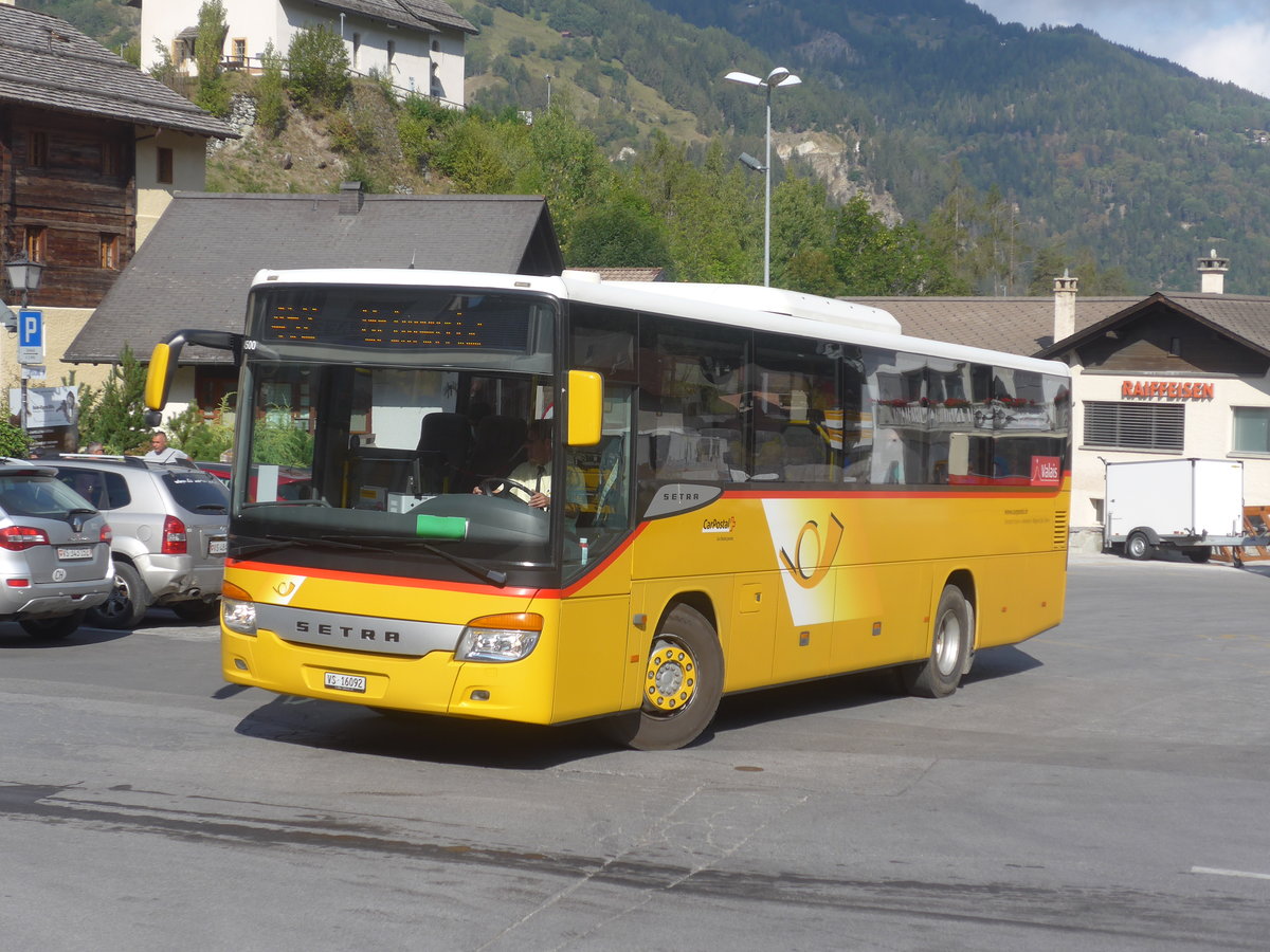 (220'475) - TSAR, Sierre - VS 16'092 - Setra (ex Pfammatter, Sierre) am 6. September 2020 in Vissoie, Post