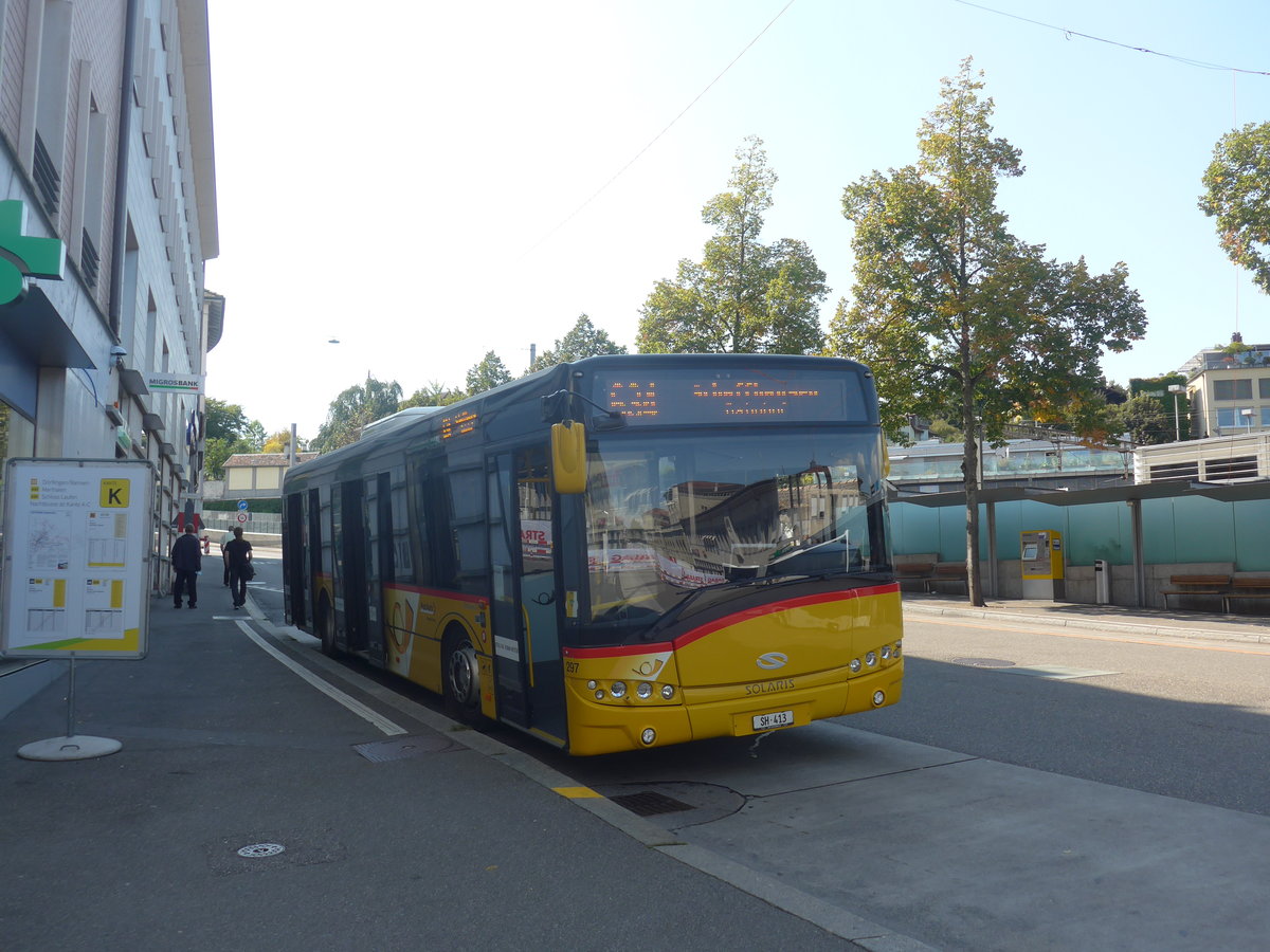 (220'662) - Rattin, Neuhausen - Nr. 297(13)/SH 413 - Solaris am 12. September 2020 beim Bahnhof Schaffhausen