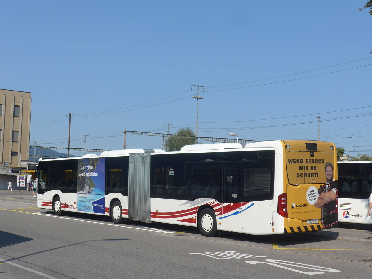 (220'751) - ARAG Ruswil - Nr. 38/LU 4256 - Mercedes am 13. September 2020 beim Bahnhof Lenzburg