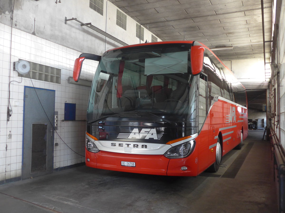 (220'791) - AFA Adelboden - Nr. 26/BE 26'708 - Setra am 14. September 2020 in Adelboden, Busstation