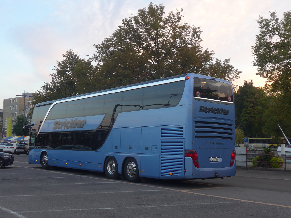 (220'798) - Strickler, Neuheim - ZG 21'565 - Setra am 16. September 2020 in Thun, CarTerminal