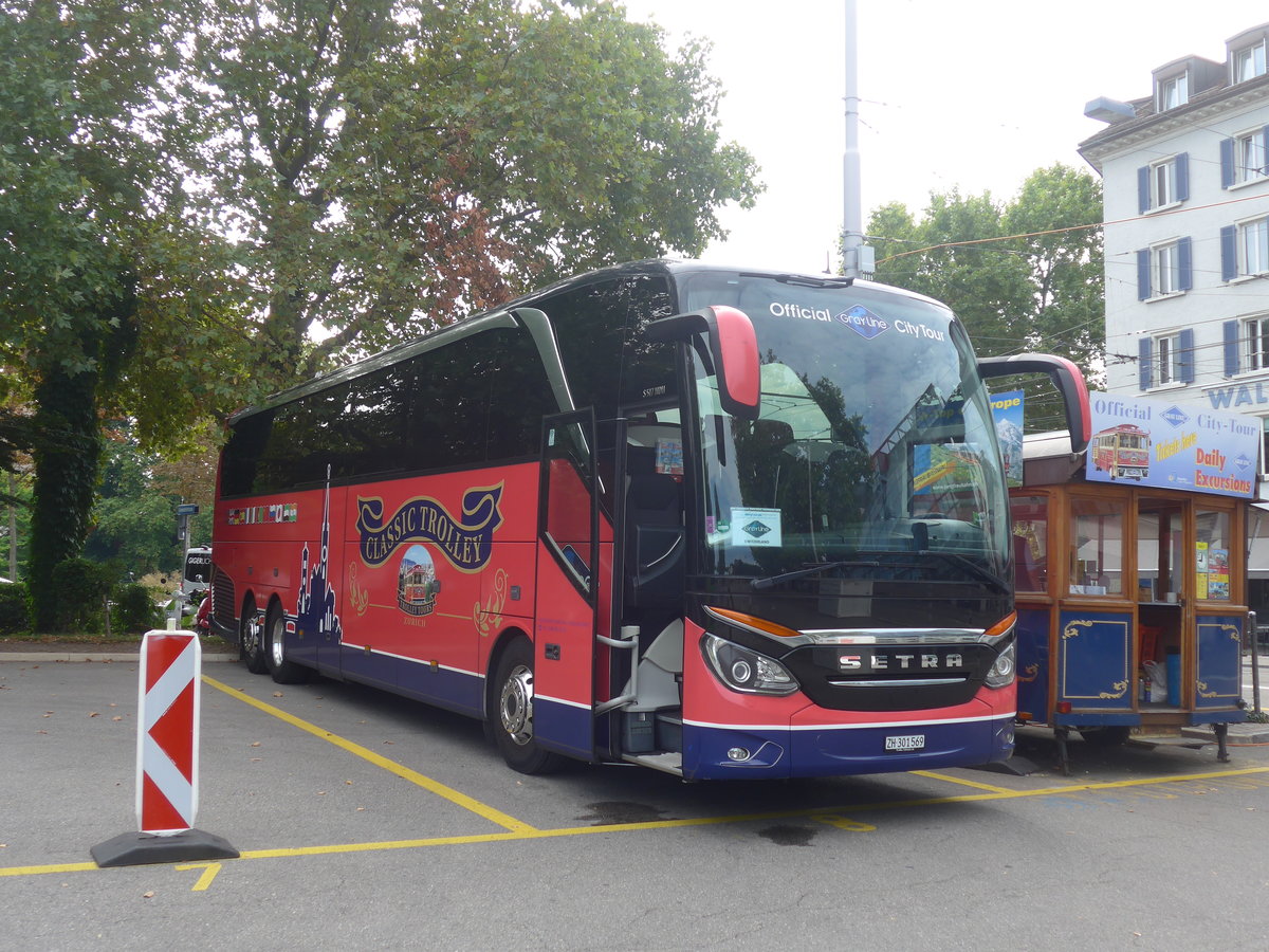 (220'954) - Meier, Zrich - ZH 301'569 - Setra am 22. September 2020 in Zrich, Sihlquai