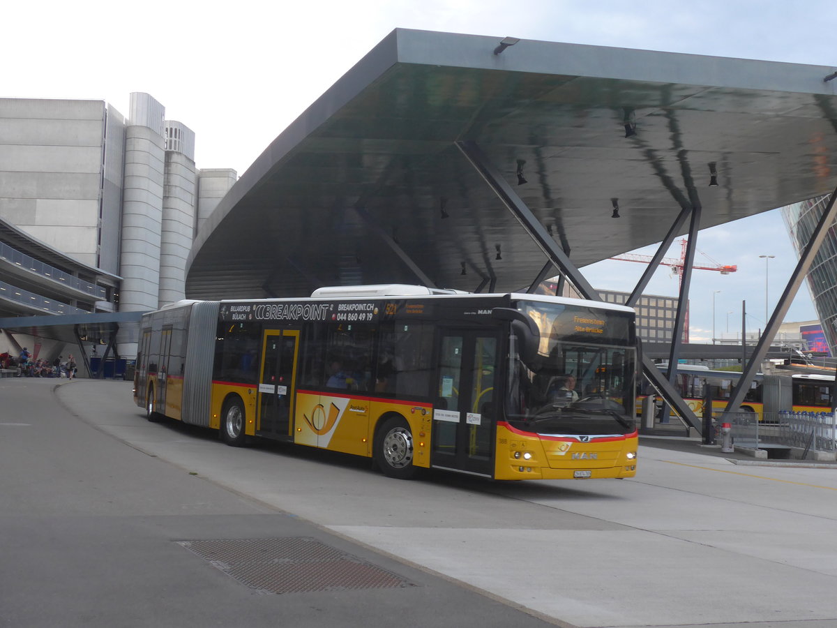 (221'020) - PostAuto Zrich - Nr. 388/ZH 874'765 - MAN am 22. September 2020 in Zrich, Flughafen