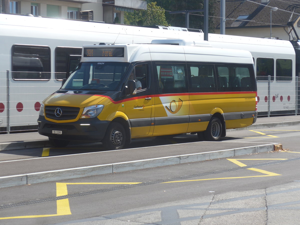 (221'101) - Faucherre, Moudon - VD 1199 - Mercedes am 23. September 2020 beim Bahnhof Palzieux