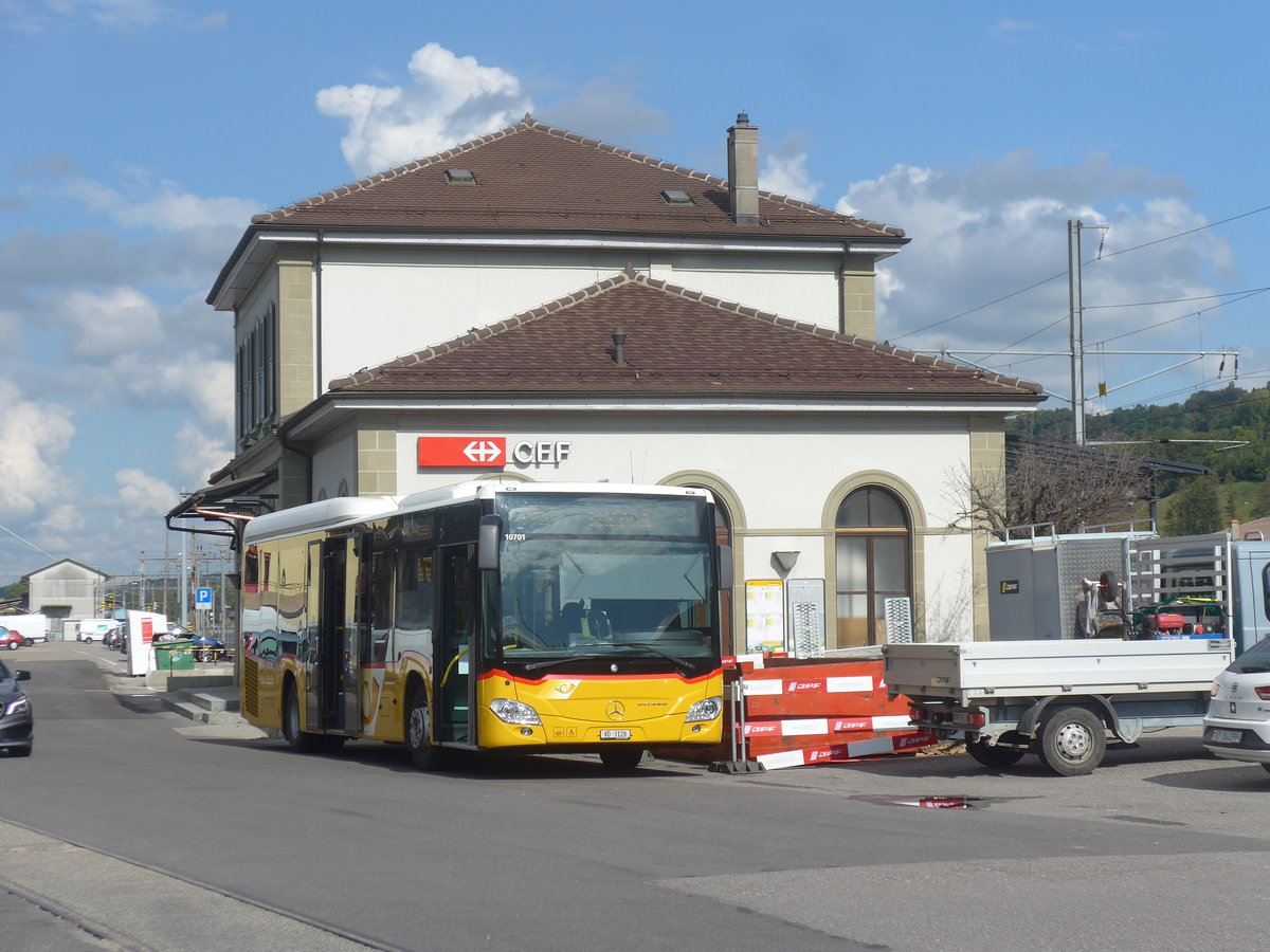 (221'107) - Faucherre, Moudon - VD 3120 - Mercedes am 23. September 2020 beim Bahnhof Moudon