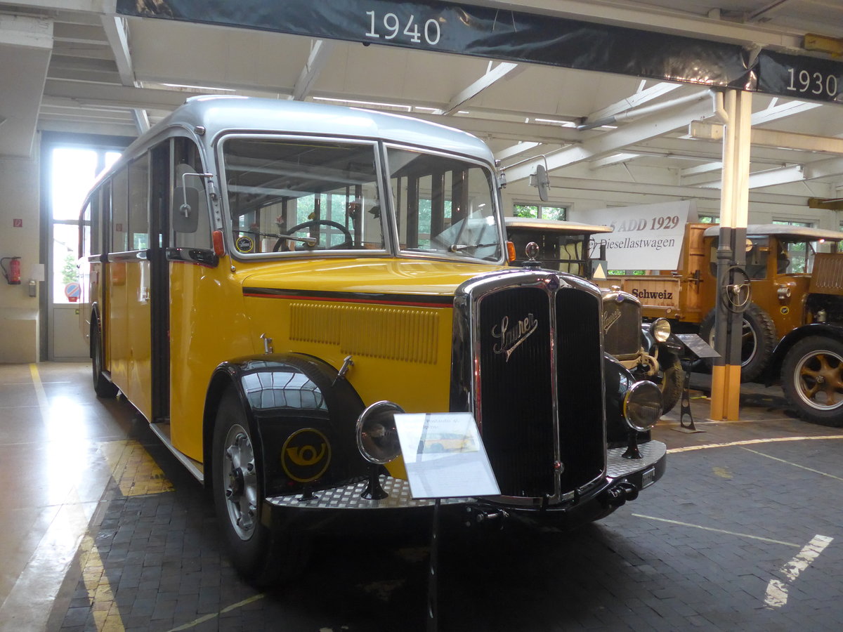 (221'167) - Oldtimer Club Saurer, Arbon - Saurer/Hess (ex Cars Alpin Neff, Arbon Nr. 20; ex P 24'533; ex P 1377) am 24. September 2020 in Arbon, Saurermuseum