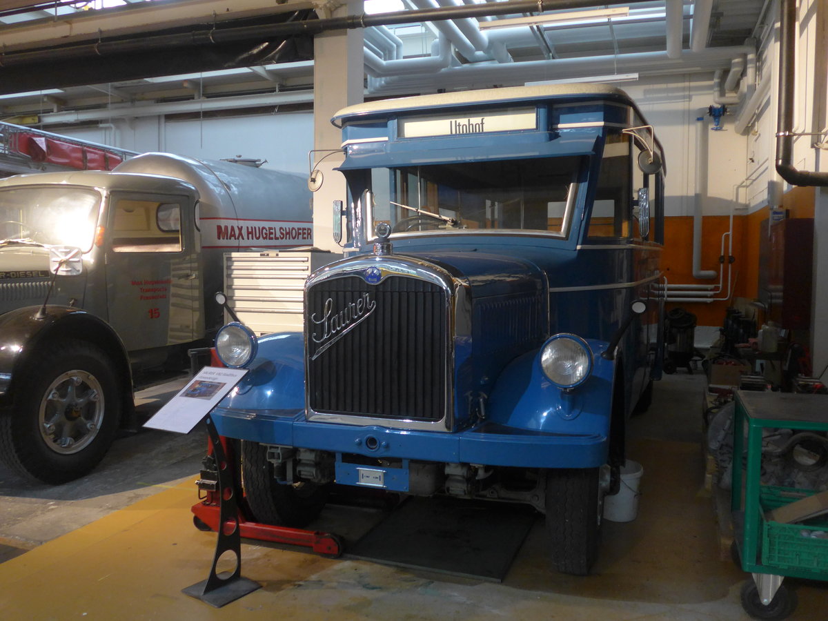 (221'171) - VBZ Zrich (OCS) - Nr. 45 - Saurer/Tscher (ex Firma in Spreitenbach; ex VBZ Zrich Nr. 245; ex VBZ Zrich Nr. 45) am 24. September 2020 in Arbon, Saurermuseum