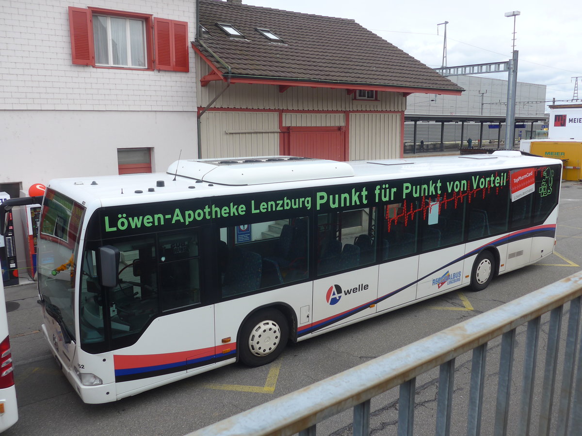 (221'536) - Knecht, Windisch - Nr. 452/AG 369'056 - Mercedes (ex Nr. 52) am 27. September 2020 beim Bahnhof Mgenwil