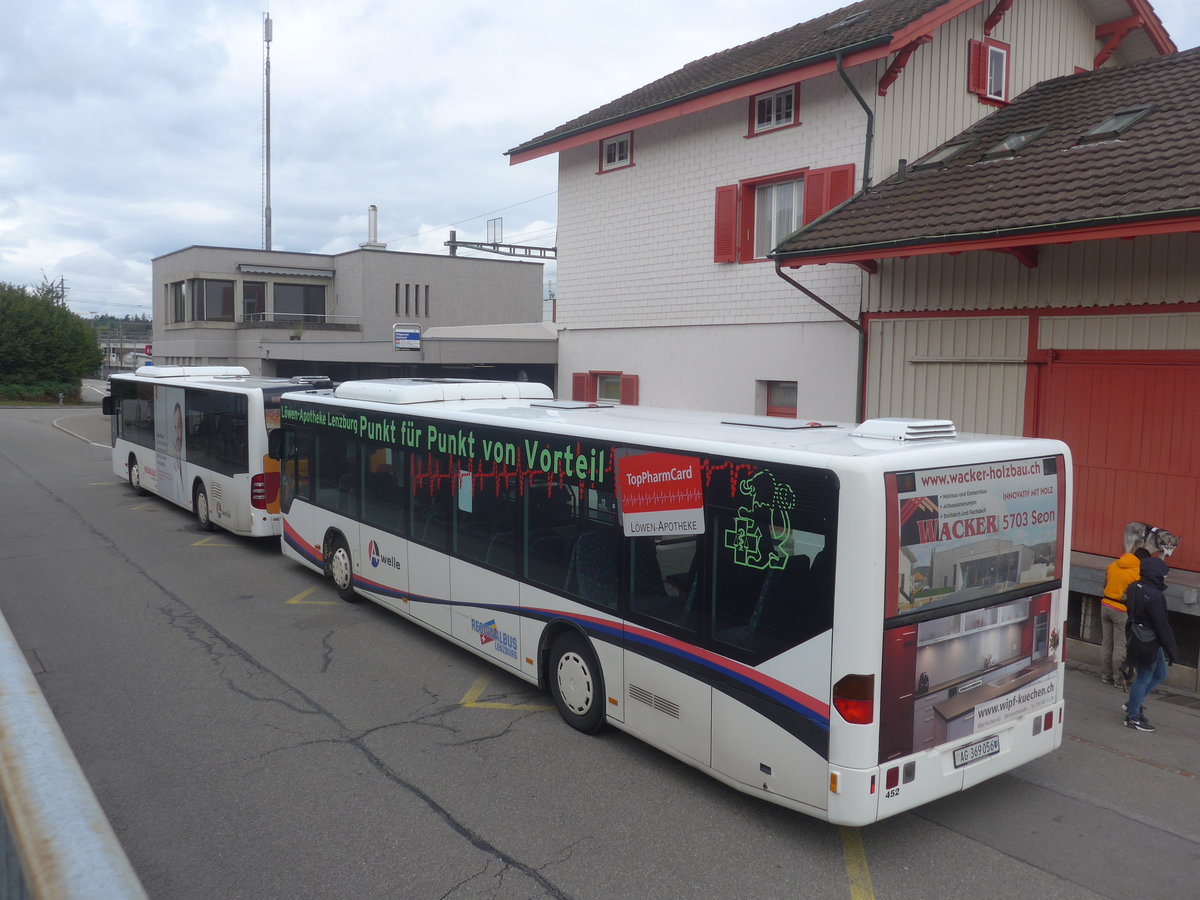 (221'537) - Knecht, Windisch - Nr. 452/AG 369'056 - Mercedes (ex Nr. 52) am 27. September 2020 beim Bahnhof Mgenwil