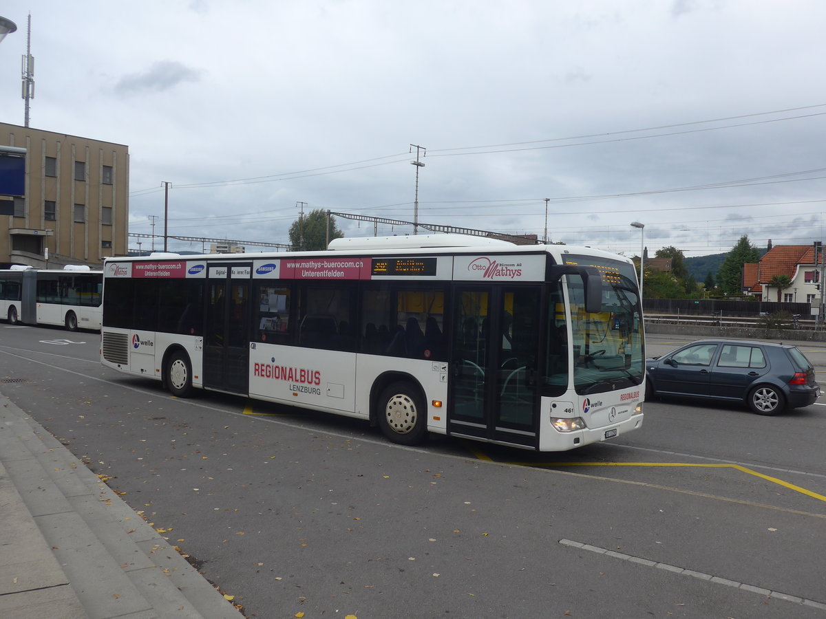 (221'551) - Knecht, Windisch - Nr. 461/AG 17'258 - Mercedes am 27. September 2020 beim Bahnhof Lenzburg