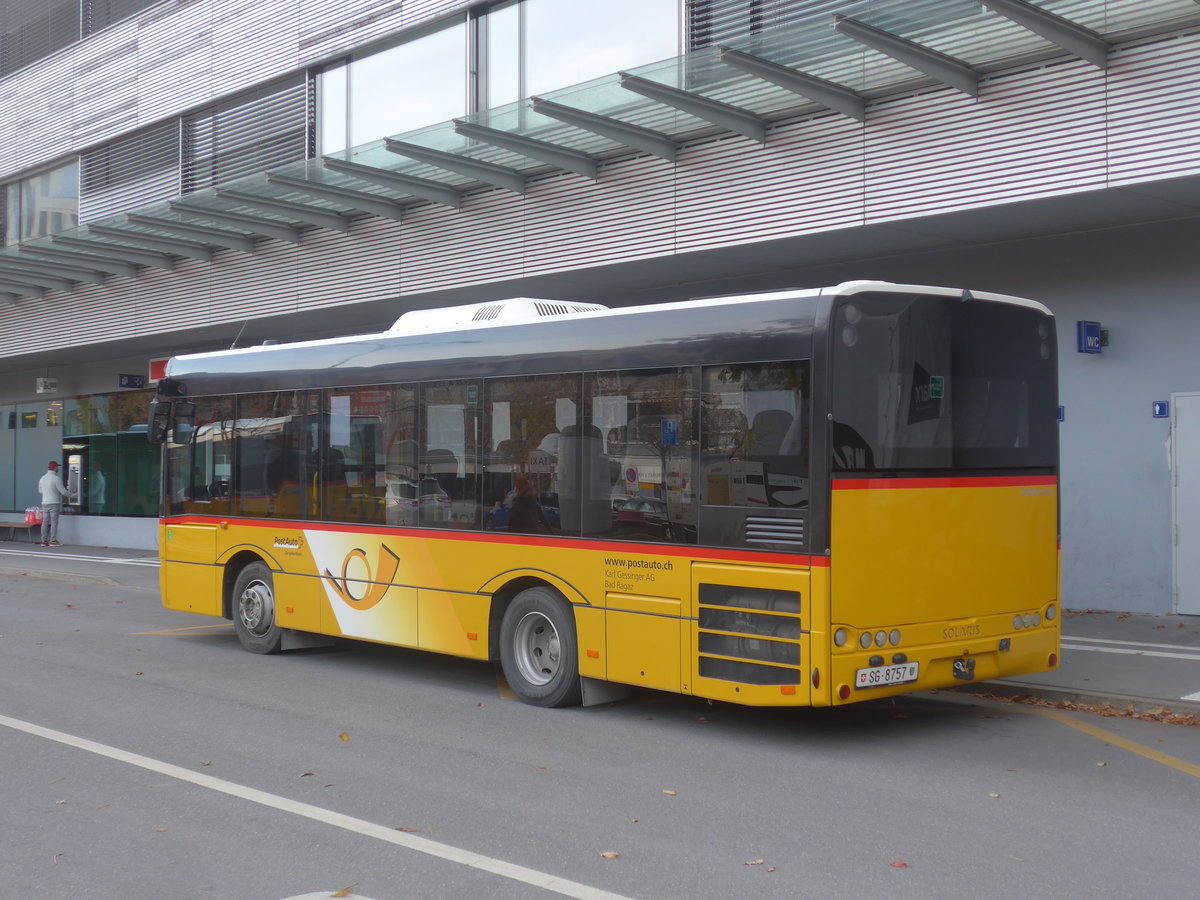 (222'178) - Gessinger, Bad Ragaz - SG 8757 - Solaris am 20. Oktober 2020 beim Bahnhof Landquart