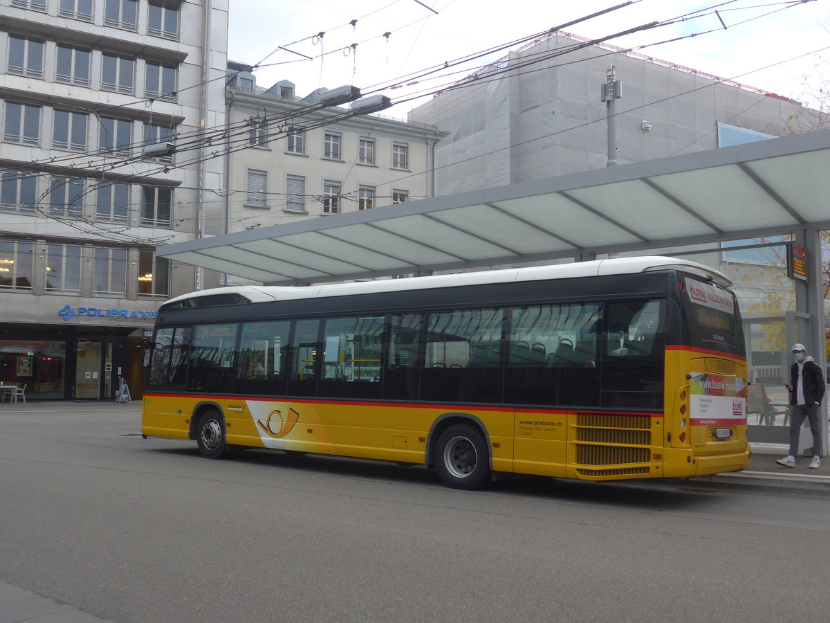 (222'338) - Schwizer, Goldach - SG 50'508 - Scania am 21. Oktober 2020 beim Bahnhof St. Gallen